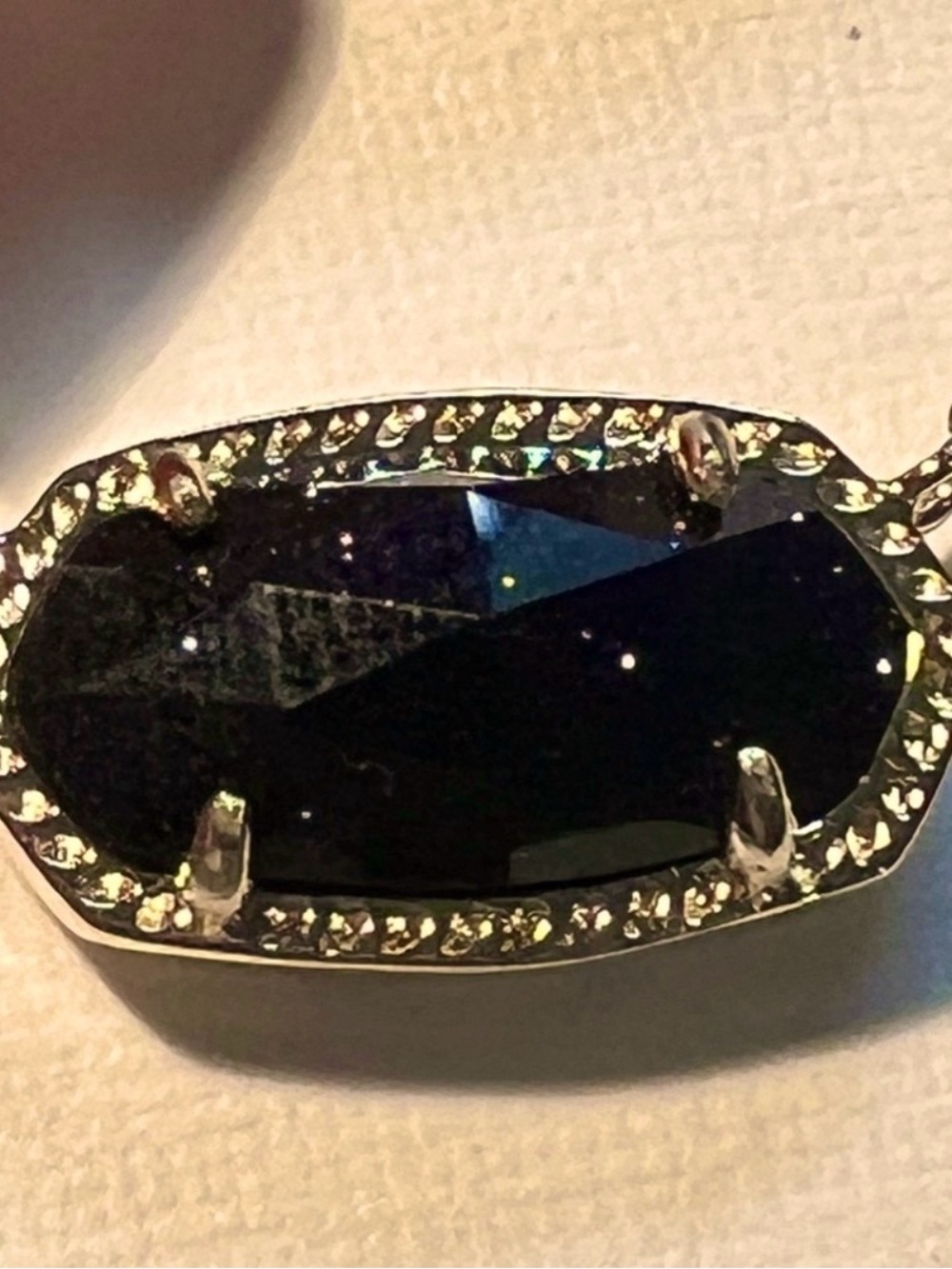 NWT Kendra Scott RARE Elisa Necklace Blue Goldstone Yellow Gold Bloomingdales😊 - Picture 3 of 10